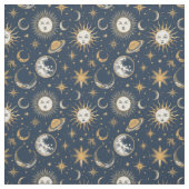 独自の金ゴールド青白の天空を作成 ファブリック (見本)