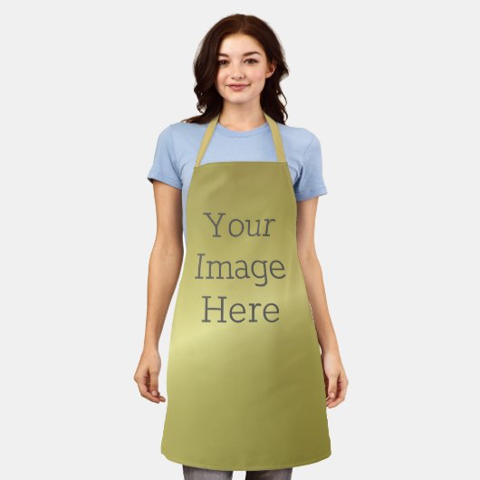 独自の金属の金属の金管箔を作成フェイクする エプロン (着用した状態)