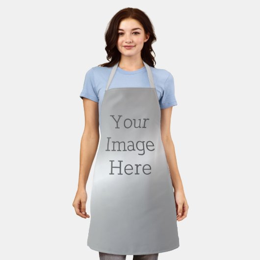 独自の金属プラチナ銀箔を作フェイク成 エプロン (着用した状態)