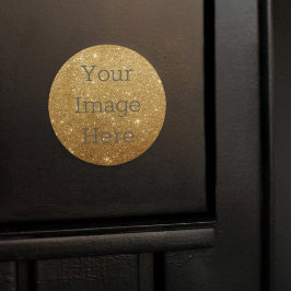 独自の金属金ゴールドグリッター箔を作成フェイクする ラウンドシール