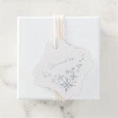 独自の銀の雪かわいらし片を作成 フェイバータグ (箱)