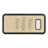 Samsung Galaxy S8 スリムメープル ウッドケース (裏面(横))