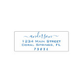 独自の長方形ファミリ差出人住所を作成 セルフインキングスタンプ (デザイン)