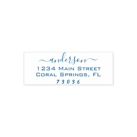 独自の長方形ファミリ差出人住所を作成 セルフインキングスタンプ (デザイン)