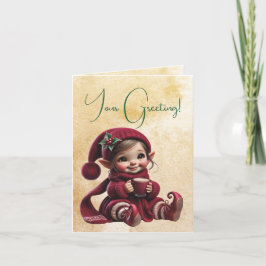 独自の陽気なヴィンテージクリスマス格言の作成 シーズンカード