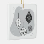 独自の雪だるまを作成し、ボーブルクリスマス セラミックオーナメント (右)