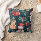 独自の雪だるまギフトを作成する クッション (ブランケット)