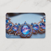 独自の青いオパールネックレスを作成 名刺 (正面)