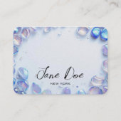 独自の青いカスタムオパール石を作成 名刺 (正面)