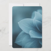 独自の青い夢の花を作成 招待状 (裏面)