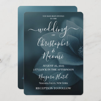 独自の青い夢の花を作成 招待状