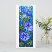 独自の青い朝顔ブックマークカードを作成する (スタンド正面)