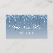 独自の青い滴りグリッターの作成