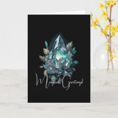 独自の青い結晶を作成する カード (黄色い花)