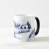 独自の青い鹿を作威厳のある成 モーフィングマグカップ (正面右)