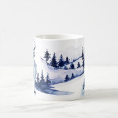 独自の青い鹿を作威厳のある成 モーフィングマグカップ (中央)