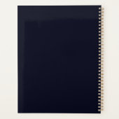 独自の青と金ゴールドの天空グラフを作成する プランナー手帳 (裏面)