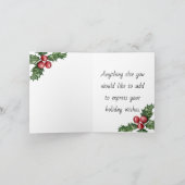 独自の青の現在のクリスマス格言を作成 シーズンカード (内部)