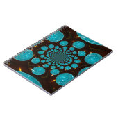 独自の青色光源を作成万華鏡のように千変万化するパターン ノートブック (左側)