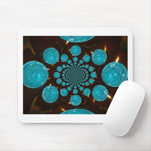 独自の青色光源を作成万華鏡のように千変万化するパターン マウスパッド (マウス)