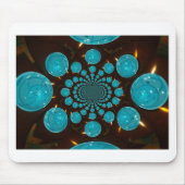 独自の青色光源を作成万華鏡のように千変万化するパターン マウスパッド (正面)