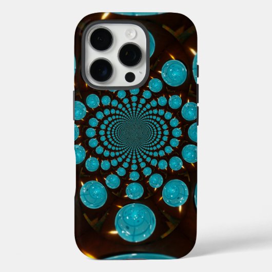 独自の青色光源を作成万華鏡のように千変万化するパターン Case-Mate iPhoneケース (裏面)