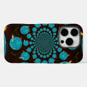 独自の青色光源を作成万華鏡のように千変万化するパターン Case-Mate iPhoneケース (裏面 (横))