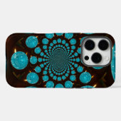 独自の青色光源を作成万華鏡のように千変万化するパターン Case-Mate iPhoneケース (裏面 (横))