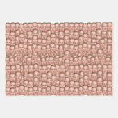 独自の顔カスタム写真を作成おもしろいする ラッピングペーパーシート (正面3)