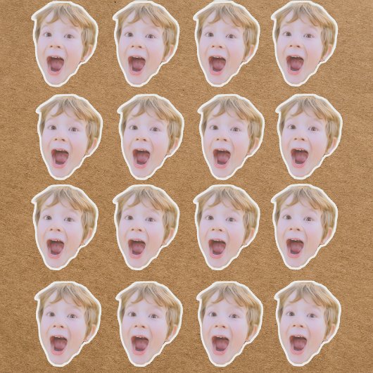 独自の顔シールの作成 シール