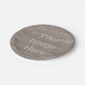 独自の風化した素朴な木の板を作成 ペーパープレート (アングル)