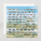 独自の飛行機風刺画を作成する (正面/裏面)