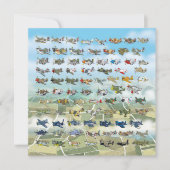 独自の飛行機風刺画を作成する (正面)