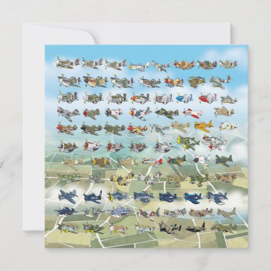 独自の飛行機風刺画を作成する (正面)