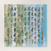 独自の飛行機風刺画を作成する ジグソーパズル (横)