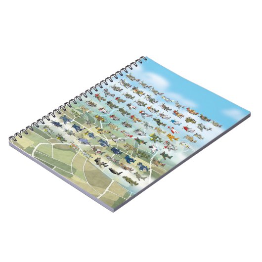 独自の飛行機風刺画を作成する ノートブック (左側)