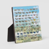 独自の飛行機風刺画を作成する フォトプラーク (正面)