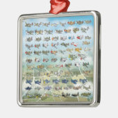 独自の飛行機風刺画を作成する メタルオーナメント (左)