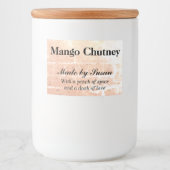 独自の食品容器カスタムラベルを作成する フードラベル (正面)