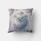 独自の魔法のオーナメントと真珠を作成 クッション (裏面)