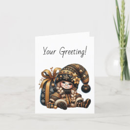 独自の魔法のクリスマス格言ギフトサックを作成 シーズンカード