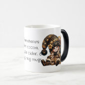 独自の魔法のクリスマス格言ギフトサックを作成 モーフィングマグカップ (正面右)