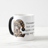 独自の魔法のクリスマス格言ギフトサックを作成 モーフィングマグカップ (正面左)