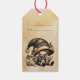 独自の魔法のクリスマス格言クッキージャーの作成 ギフトタグ