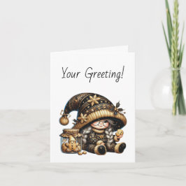 独自の魔法のクリスマス格言クッキージャーの作成 シーズンカード