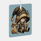 独自の魔法のクリスマス格言クッキージャーの作成 メタルオーナメント (正面右)