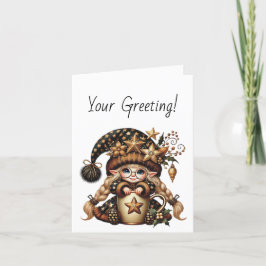 独自の魔法のクリスマス格言ココアを作成 シーズンカード