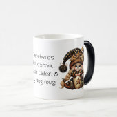 独自の魔法のクリスマス格言ココアを作成 モーフィングマグカップ (正面右)