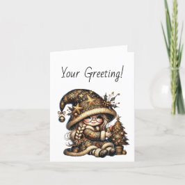 独自の魔法のクリスマス格言ツリーの作成 シーズンカード