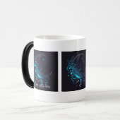 独自の魔法のシルバーとブルームーンを作成 モーフィングマグカップ (正面左)